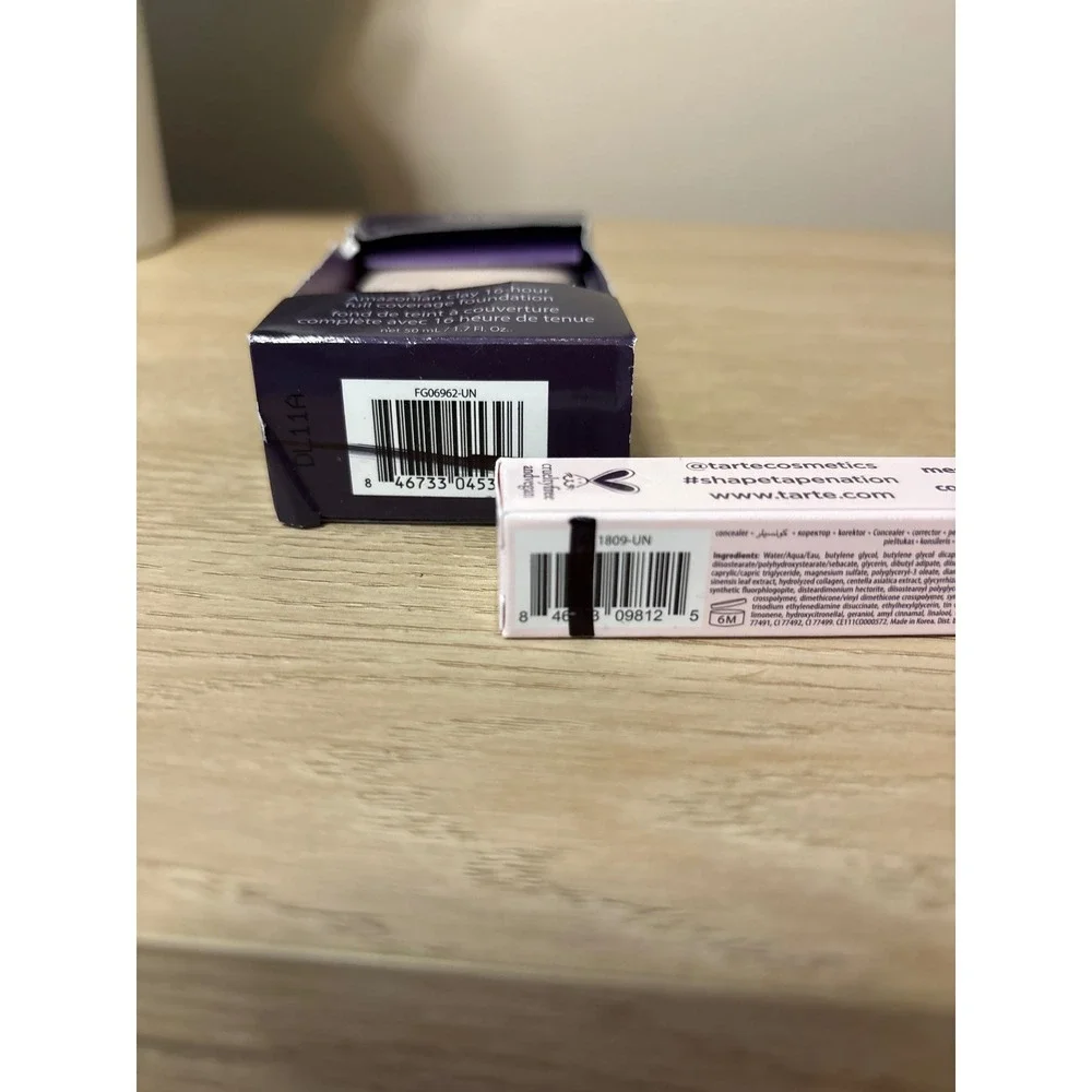 Tarte Amazonian Clay Foundation & Shape Tape Radiant Concealer 12N Fair Neutral